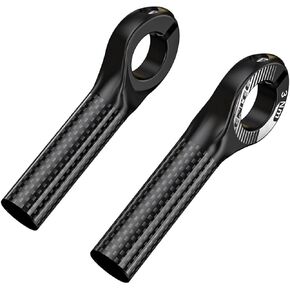Bicycle Handlebar Ends, Carbon Handlebar Grips MTB bar Ends Handlebar Grips MTB Bike Bicycle Handlebar Grips 22.2mm