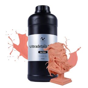 NOVA3D Ultra Precision Resin MSLA UV-Curing with High Precision, Quick Curing & Good Flow for More LCD 3D Printer,405nm Resin Miniatures Jewelry Design Ultra-Details Photopolymer Resin 1000g Red-Wax