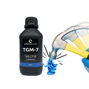 TGM-7 3D Printer Resin for 4K/8K/12K LCD/DLP/SLA UV Resin 3D Printers – Tough, High Resolution, Low Odor, Fast Curing Printing Liquid, 405nm, Great for Tabletop Miniatures (Blue, 1kg)