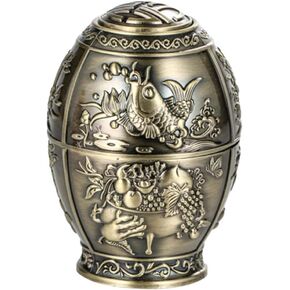 MAGICLULU Fu Word Hand Press Toothpick Barrel Toothpick Storage Tube Toothpick Holder Dispenser Automatic Toothpick Dispenser Vintage Toothpick Holders Toothpicks Metal Chinese Style