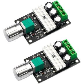 2 Pcs 6V 12V 24V 28VDC 6-28VDC 3A 80W PWM DC Motor Speed Controller Regulator
