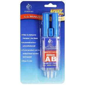 Epoxy Adhesive Glue, XUDOAI Fast Setting Glue for Bonding & Repairs Metal, Hard Plastic, Ceramic, Glass, Wood, Stone 5 Minute Rapid Cure 2 Part Epoxy Glue 25ml (H-Type)