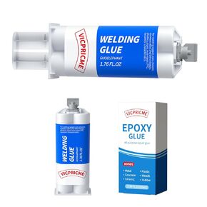 Metal Glue, 2 Part Liquid Metal Welding Epoxy Glue Heavy Duty, Strongest Glue for Metal to Metal, Welding Glue for Metal, Plastic Ceramic Wood Filler Epoxy 1.76 oz(1)