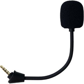 Replacement Game Microphone Compatible with Kingston HyperX Cloud 2 II Wireless Gaming Headset for PS5 Xbox Series X,S PS3 PC Detachable Noise Cancelling Mic,3.5mm Black