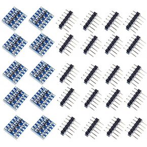 10 قطعة 4 قنوات IIC I2C محول المستوى المنطقي ثنائي الاتجاه 3.3 فولت-5 فولت وحدة شيفتر لاردوينو