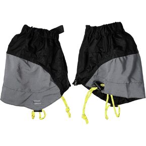 NOLITOY Leg Gaiters Low Lightweight Trail Running Gaiters Adjustable Ankle Gaiters for Hiking Walking Backpacking Boots Shoes Walking Black