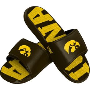 FOCO Iowa Hawkeyes NCAA Mens Gradient Wordmark Gel Slide - XL
