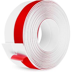 Weather Stripping Flexible Silicone Door Seal Strip Self Adhesive Door Draft Stopper Shower Door Bottom Seal Side Gaps of Door and Windows (Transparent, 2 Inch Wide x 10 Feet Long)