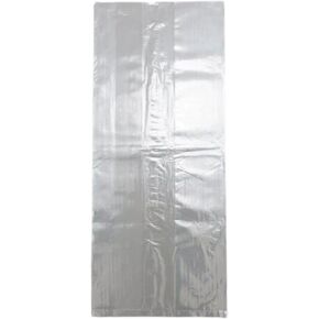 Clear (Natural Color) LDPE Poly (No Venting Holes) - 12"x8"x24" - 250 Bags - 2.0 mil - Clear