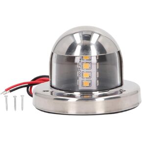 Estink Boat Anchor Lights, 12V DC Stainless Steel Marine Navigation Lamp 135° White LED Navigation Stern Light IP66 2nm Visibility Boat Navigation Lights for Marine Yachts Pontoon