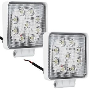 Led Boat Lights, Deck Dock Marine Lights Waterproof Flood Light, 4inch, 12/24 V Led Light for Boat,Pontoon,Fishing(2 PCS)