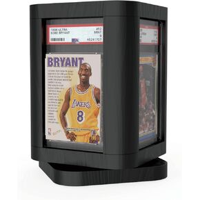 PSA Graded Card Display Frame, Rotating Trading Card Display for PSA CGC PGS Slabs, Tabletop Card Display Frame Compatible with Basketball Football Hockey Pokemon MTG Cards