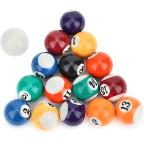 Billiard Ball Set Full Set, Resin Billiard Ball, Billiard Balls Set Pool Table Balls Marble, Tournament Spec Resin Billiard Balls Wooden 16 Ball Rack Billiard Table Accesssory