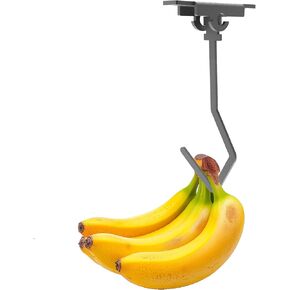 XANADU Banana Hook Nnder Cabinet, Banana Hanger Nnder Cabinet to Keep Bananas Fresh, Banana Holder for Bananas or Other Kitchen Items (1 Set)