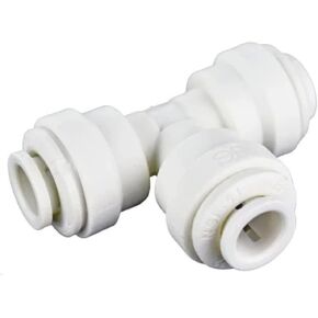 IPW Industries Inc-John Guest - Polypropylene Union Tee Quick Connect Fitting 1/4" OD/Single - PP0208W