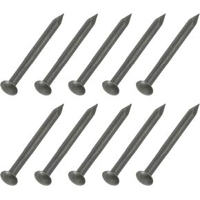 uxcell 50Pcs Small Hardware Nails, 2D x 1" Brass Round Head Nail Common Finishing Nail for Household Woodworking Picture Hanging DIY Projects, Bronze
