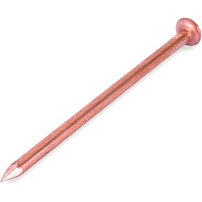 BHTOP 3.5 Inch Copper Nails Pack of 24 - Pure Copper Nail, Solid Reliable Used for Trees, Stumps, Landscaping, and Hobbies