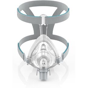 TMS Comfort Series Nasal CPAP Mask Full Face - Reusable CPAP Supplies - Covers Nose and Mouth - Includes Headgear, Frame, Elbows and Full Face Mask Cushion