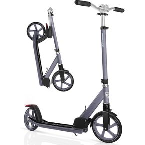 BELEEV V5 Scooters for Kids 6 Years and up, Folding Kick Scooter 2 Wheel for Adults Teens, 4 Adjustable Handlebar, 200mm Big Wheels, Lightweight Sports Commuter Scooter, Sturdy Frame, up to 220lbs