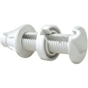 SEACHOICE 1 Inch White Water Tight Thru Hull Wire and Cable Pass Thru Fitting for Boats