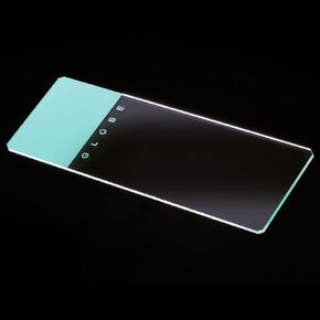 Globe Scientific 1324A-144 Microscope Slides, 90 Degree Ground Edges with Safety Corners, Aqua Frosted, Glass, 25 mm x 75 mm Size, Pack of 144