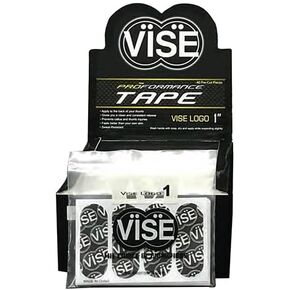 Vise Pre-Cut Bowler's Tape Logo Tape - Black 1 inch