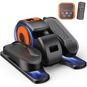 Under Desk Elliptical Machine, Electric Ellipse Leg Exerciseras Seen on Tv for Seniors with 12 Adjustable Speed,Quiet Portable Seated Ellipse Leg Exerciser with Remote Control
