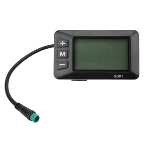 Ejoyous Electric LCD Display, LCD Display 36V 48V LCD GD01 Display 5 Pin Waterproof Plug for 22.2mm Handlebar