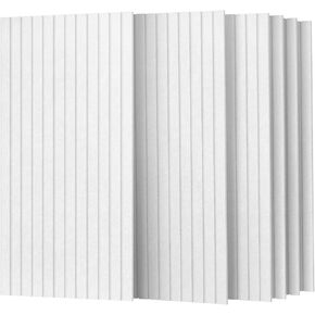UMIACOUSTICS 6 Packs Acoustic Panel,47.2 x 23.6 Inches Decorative Sound Proof Panel for Office,Home Theater,Studio,Light Tan