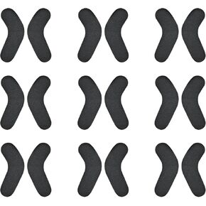 18pcs Ski & Snowboard Boots Fitting Pads, 3.54x0.98x0.12in Soft Boots Fitting Pads Ski Boots Foam Inserts Padding Self-Adhesive Foam Boots Padding Liners for Snowboarding (Black)