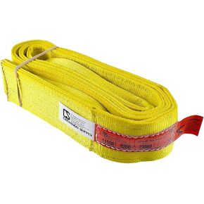 DD Sling. Multiple Sizes in Listing! (USA Made) 4" x 12', 2 Ply, Nylon Lifting Slings, Eye & Eye, Heavy Duty, 6400 lbs Vert, 5,100 Choker, 12,800 Basket (USA Nylon) (4in x 12ft)