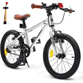 Light Weight Kids Bike 16 20 inch Bicycle for Boys Girs Ages 4-12 Years with Unique Belt Drive, Lighter, Wear-Resistant Tires, Chrome Steel Bearings Easy to Control Great Gift Bike for Kids