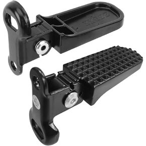 1 Pair Bike Rear Pedals,Mini Folding Bicycle Foot Pegs Mountain Bike Electric Bike Rear Pedals（Black）