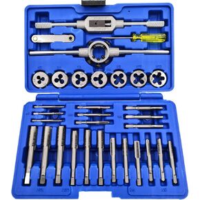 Experience Unmatched Quality and Durability with the KEWAYO Metric Tap and Die Set - A Comprehensive 32-Piece Tool Kit for Precision Threading and Rethreading