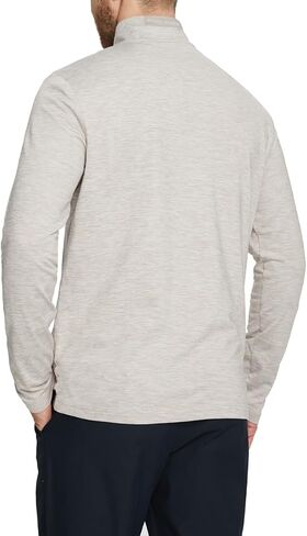Rouen Quarter Zip Pullover Men Performance Dry Fit Mock Neck Brushed Casual Sports Golf Mens 1/4 Zip Pullover Sweatshirts in Kuwait