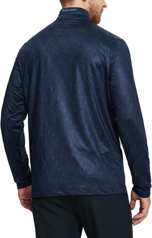 Rouen Quarter Zip Pullover Men Performance Dry Fit Mock Neck Brushed Casual Sports Golf Mens 1/4 Zip Pullover Sweatshirts in Kuwait