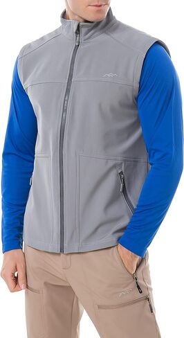 TRAILSIDE SUPPLY CO.Men's Softshell Vest Fleece-Lined Windproof Sleeveless Jacket for Golf, Travel in Saudi Arabia