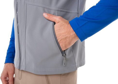TRAILSIDE SUPPLY CO.Men's Softshell Vest Fleece-Lined Windproof Sleeveless Jacket for Golf, Travel in Saudi Arabia