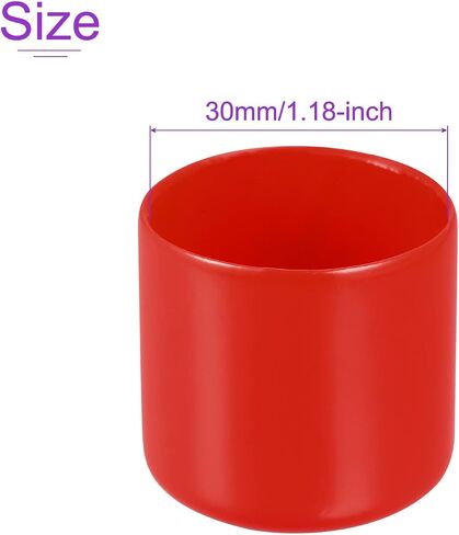 DMiotech 15 حزمة 30 مم ID أحمر برغي الموضوع حماة المطاط نهاية قبعات الترباس يغطي لأنابيب الأثاث المسمار الترباس in Saudi Arabia