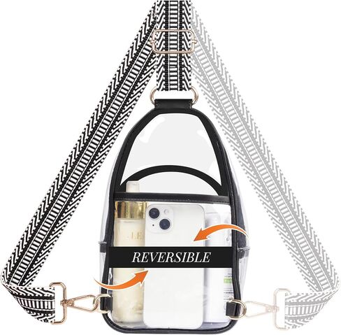 Clear Bag Stadium Approved Crossbody Sling Bag Fanny Pack Backpack Purse for Women Men for Sport Events in Saudi Arabia
