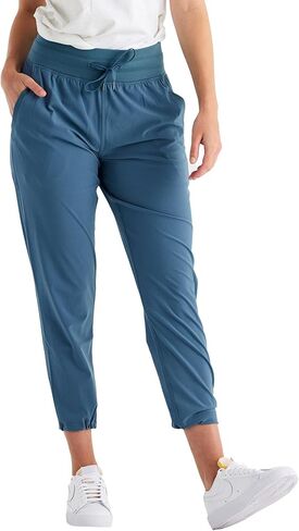 Free Fly Women's Breeze Cropped Pant - UPF 50+ Sun Protection, Moisture-Wicking, Breathable Lightweight Outdoor Pants in Saudi Arabia