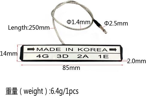 لاقط التشيلو بيزو حساسية عالية تحت السرج لاقط بيزو مع مقبس 2.5 مللي متر لاستبدال آلة التشيلو الموسيقية in Kuwait
