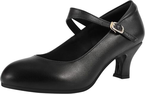 Ankle Strap Dance Heels Womens Character Shoes Ballroom Latin Dress Pumps in Saudi Arabia