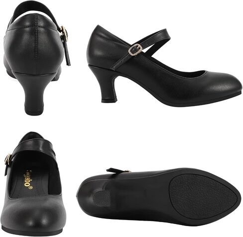 Ankle Strap Dance Heels Womens Character Shoes Ballroom Latin Dress Pumps in Saudi Arabia