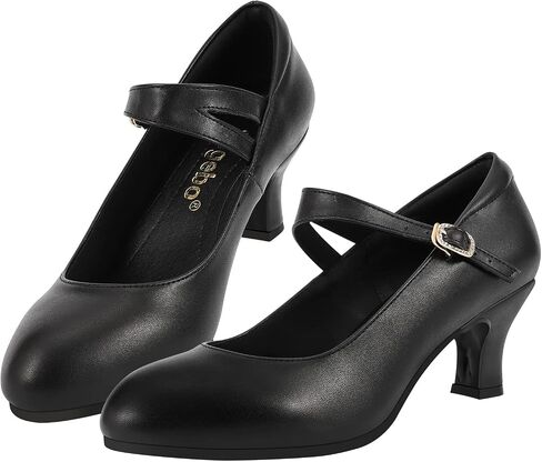 Ankle Strap Dance Heels Womens Character Shoes Ballroom Latin Dress Pumps in Saudi Arabia