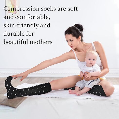 Tphon Compression Socks for Women Men Circulation (4 Pairs), Best Support for Athletic Running Cycling Travel Pregnancy in Saudi Arabia