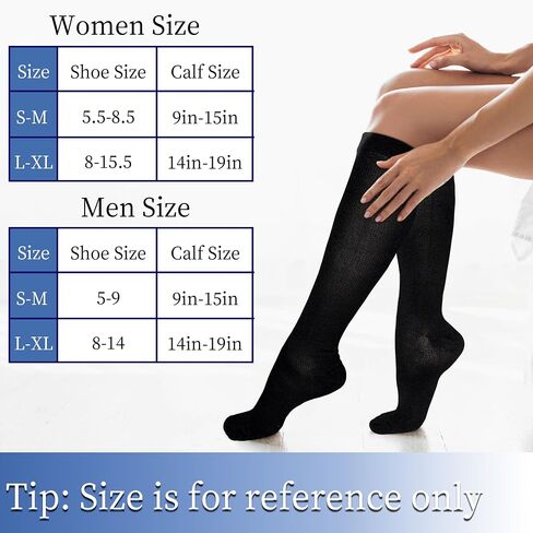 Tphon Compression Socks for Women Men Circulation (4 Pairs), Best Support for Athletic Running Cycling Travel Pregnancy in Saudi Arabia