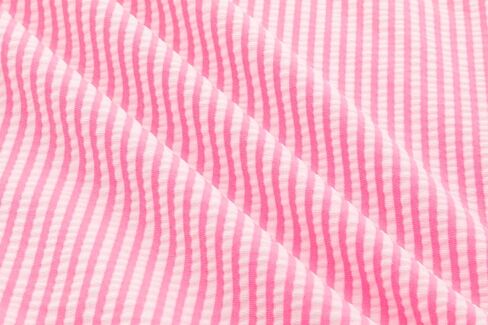 LIZENS Girls One Piece Swimwear Pink Stripe Ruffled Shoulder Straps Girls Swimsuit Size 2-12 in Kuwait
