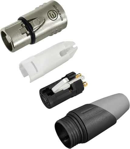 أفضل الكابلات في العالم وحدتين - 50 قدم - Canare L-4E6S، كابل توصيل XLR إلى TRS متوازن من Star Quad مع مقابس ستيريو E312 أنثى XLR وE502 TRS من Eminence Gold - مصنوع حسب الطلب in Saudi Arabia