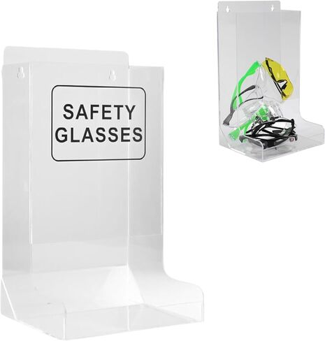 موزع نظارات السلامة، حامل نظارات أمان للزوار من الأكريليك، حامل شفاف لتخزين النظارات للاستعمال مرة واحدة، حامل نظارات منظم للحائط من الأكريليك، حامل نظارات السلامة، حامل نظارات in Kuwait